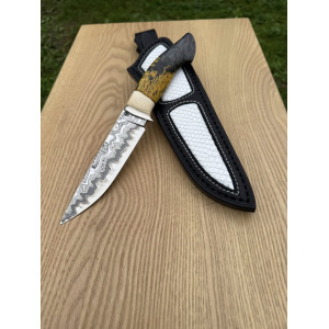 ЕНЕРГІЯ авторський ніж ручної роботи, сталь CPM MagnaCut (МагнаКат) в нержавіючому дамаску, 62 HRC. Photo 2